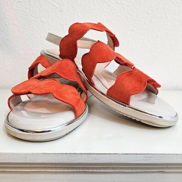 BeautiFeel Shoes - BeautiFeel Womens Sz US 10 41 Cleo Coral Strappy Leather Sandal Comfort Shoe